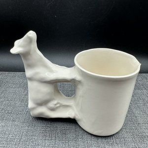 Vintage Ceramic Cow Milk Pitcher Creamer Jug Country Cow Decor Farmhouse Rare